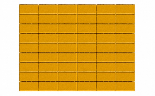 Плитка тротуарная BRAER Прямоугольник желтый, 200*100*60 мм